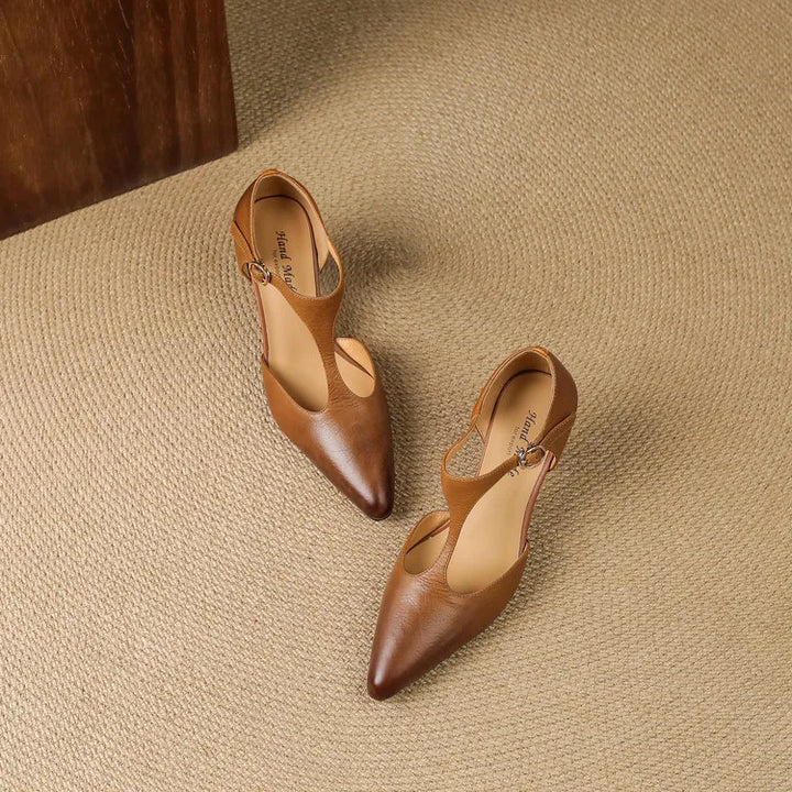 Tacones Altos de Cuero Auténtico Triana - Van Moreau Utrecht