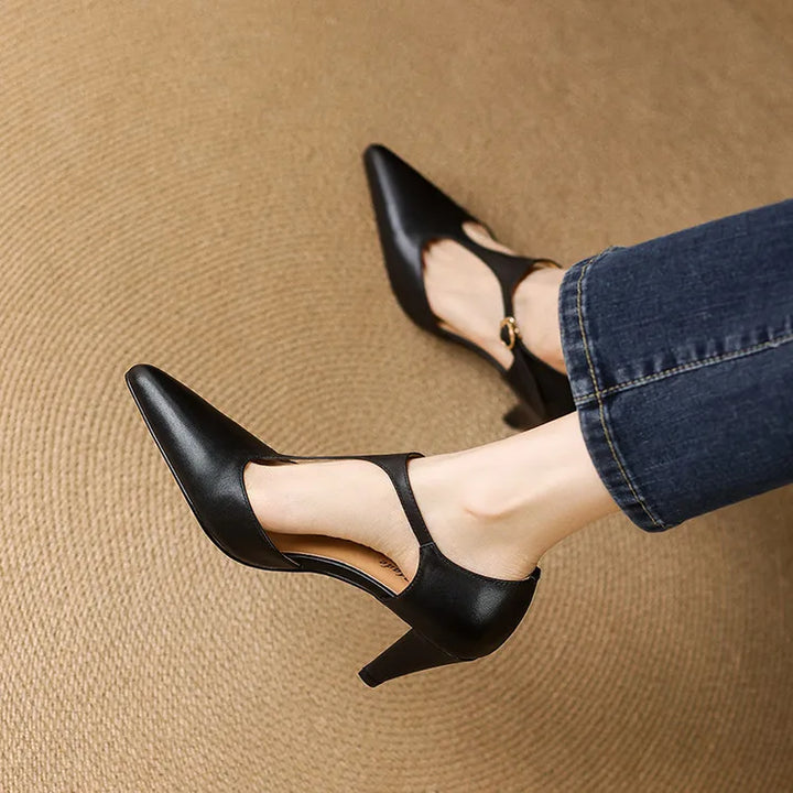 Tacones Altos de Cuero Auténtico Triana - Van Moreau Utrecht
