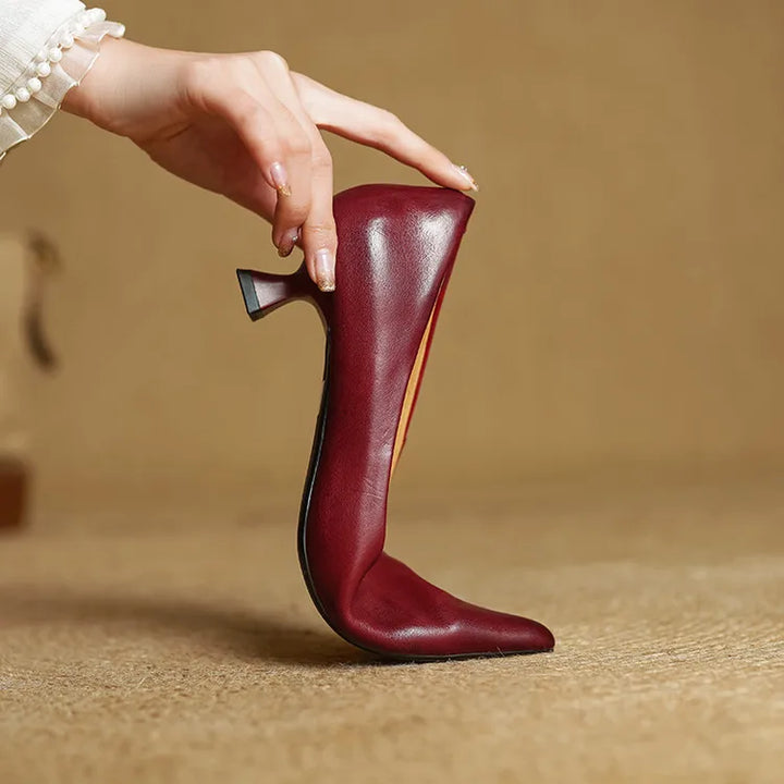 Anok Tacones Altos de Cuero Auténtico - Van Moreau Utrecht