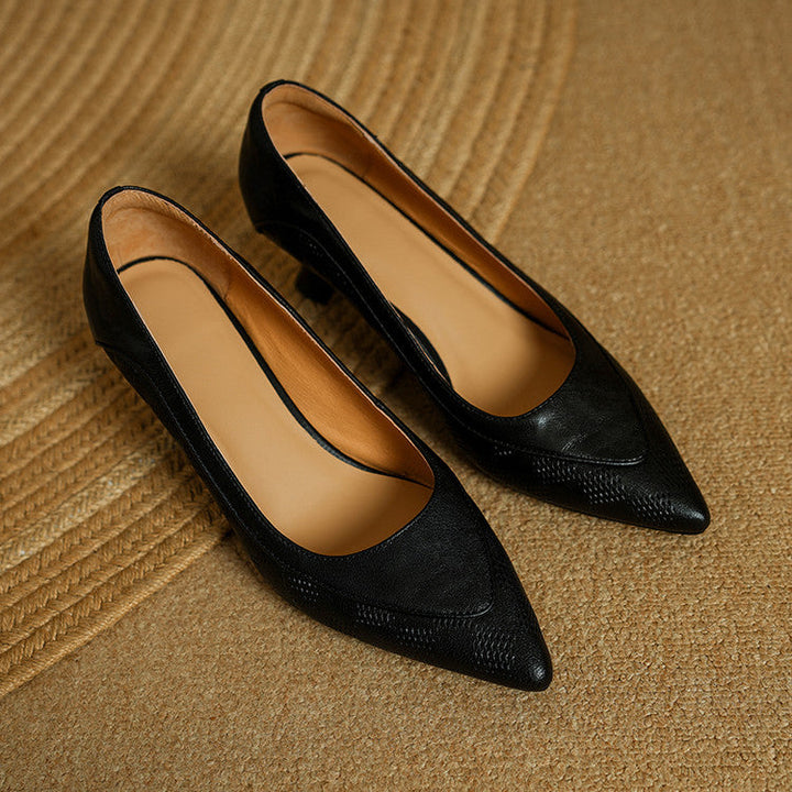 Zapatos de Tacón Alto de Cuero Auténtico Belle - Van Moreau Utrecht