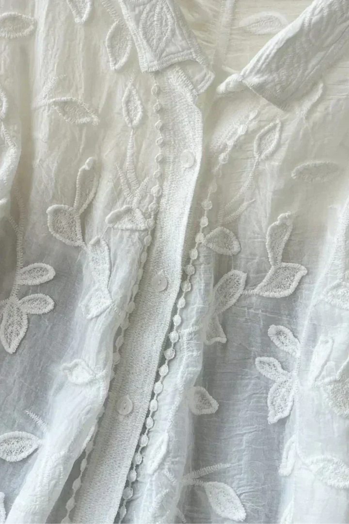 Prairie Camisa de Encaje Bordado - Van Moreau Utrecht