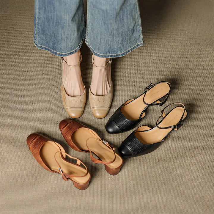 Tacones de Cuero Auténtico Valery - Van Moreau Utrecht