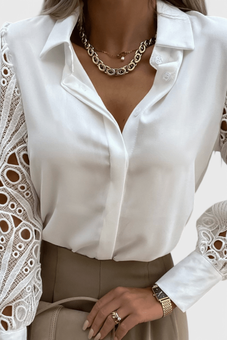 Tabitha Blusa Chic de Corte Relajado - Van Moreau Utrecht