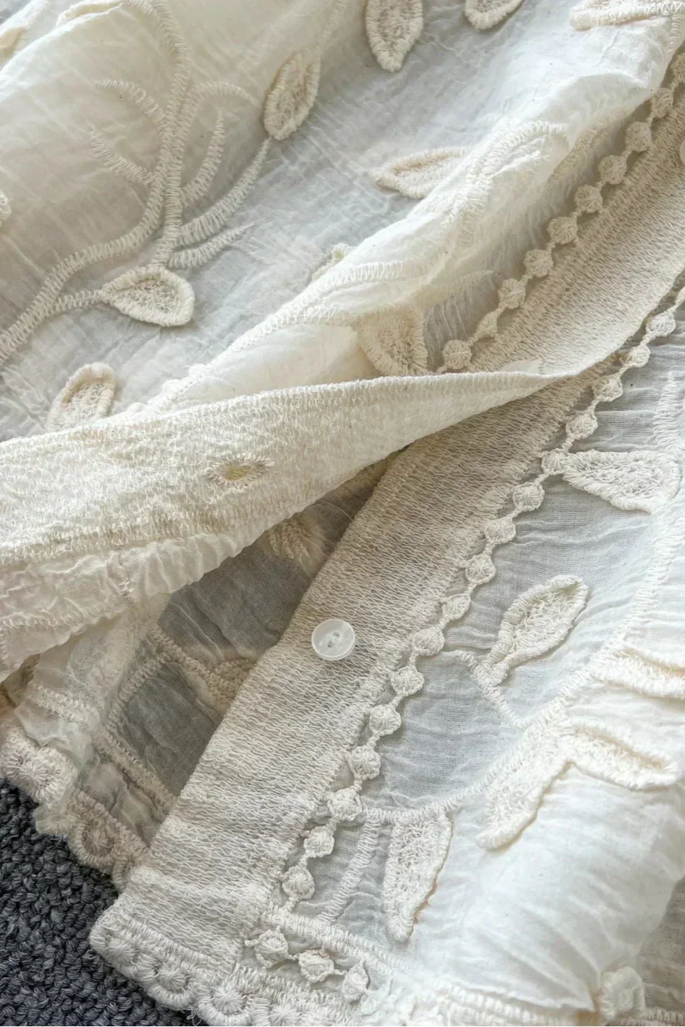 Prairie Camisa de Encaje Bordado - Van Moreau Utrecht
