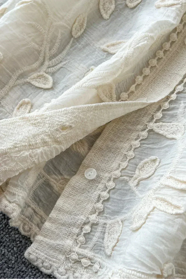 Prairie Camisa de Encaje Bordado - Van Moreau Utrecht