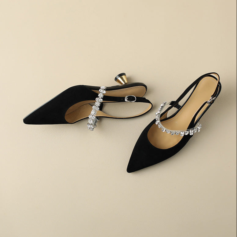 Zapatos de Tacón Bajo Elegantes Crysel - Van Moreau Utrecht