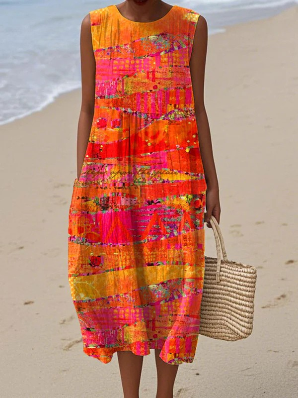 Faye | Vestido de verano ligero y sin mangas - Van Moreau Utrecht