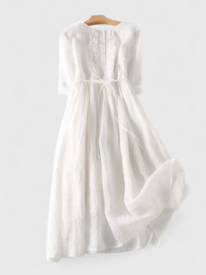 SOFÍA – VESTIDO MIDI CON LAZO - Van Moreau Utrecht