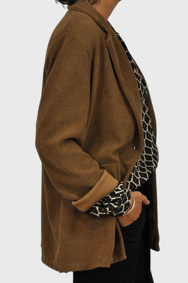 Jemima Blusa de Botones con Estampado Geométrico - Van Moreau Utrecht