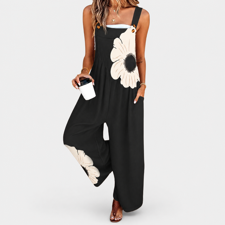 Sofía | Jumpsuit fluido estampado - Van Moreau Utrecht