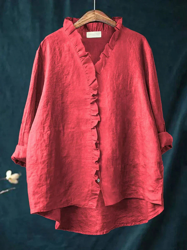 Lily - Blouse Légère Avec Volants - Van Moreau Utrecht