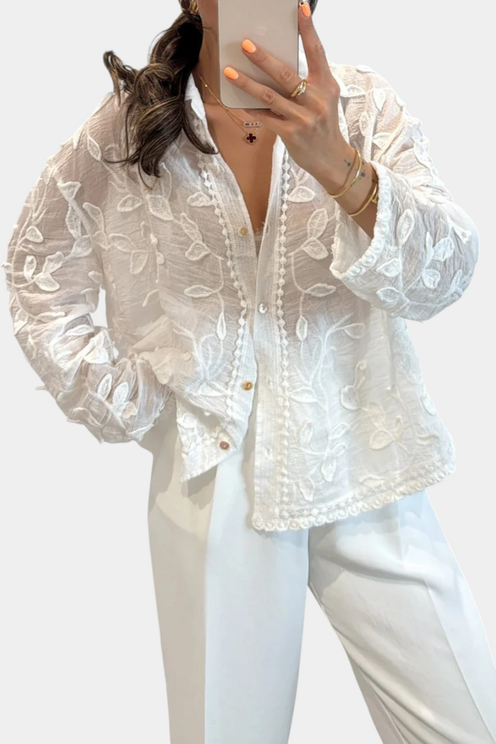 Prairie Camisa de Encaje Bordado - Van Moreau Utrecht
