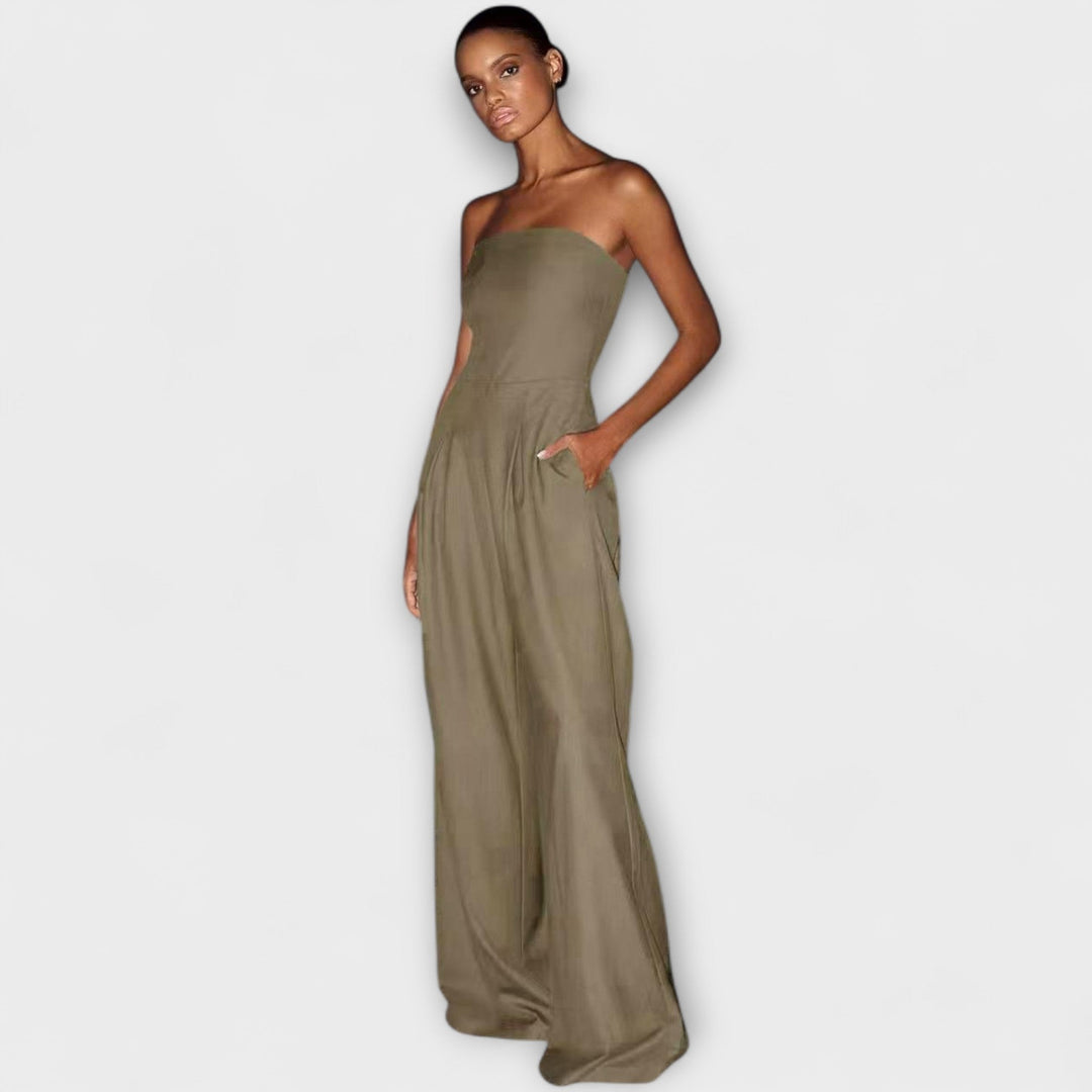 Kiora™ | Elegant strapless jumpsuit - Van Moreau Utrecht