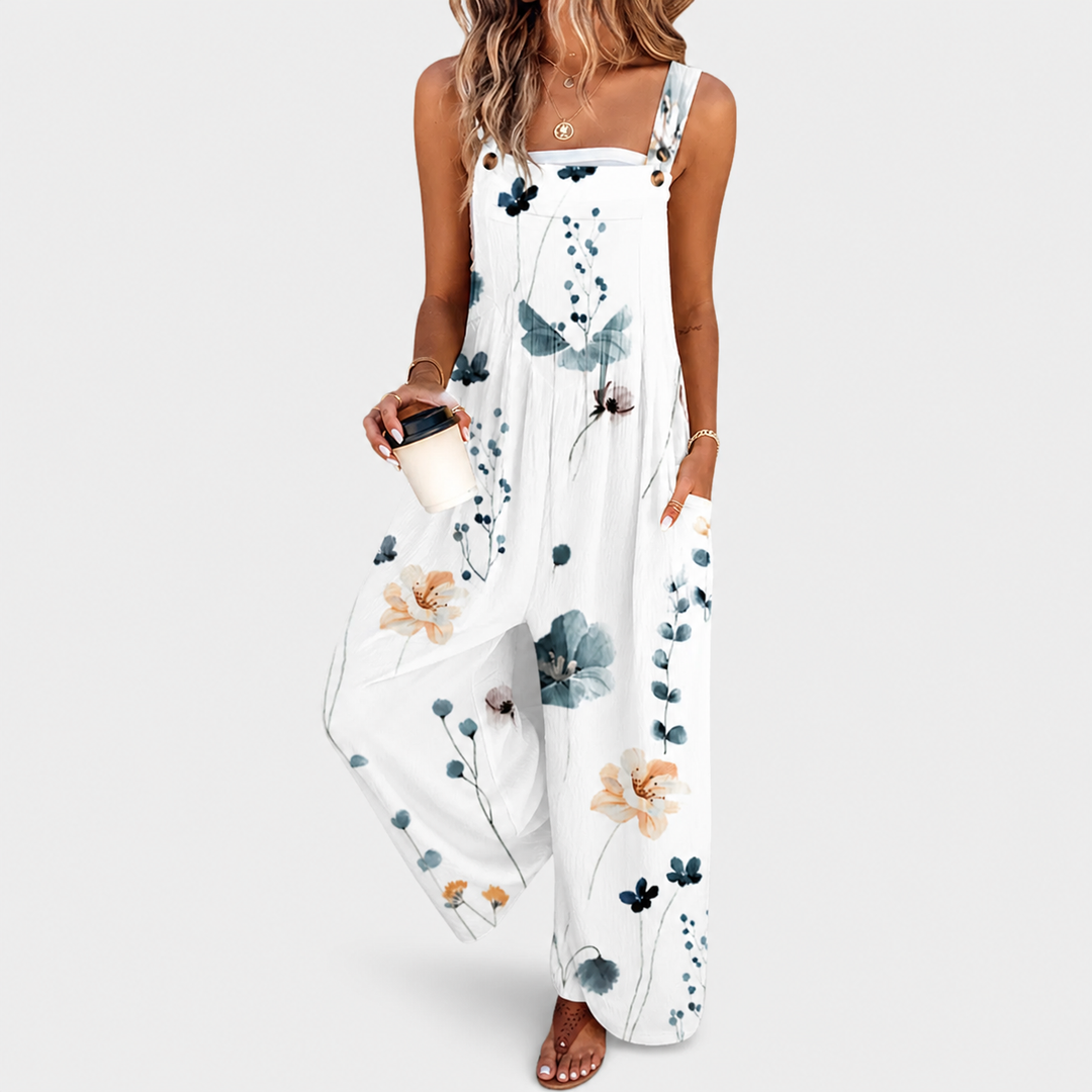 Sofía | Jumpsuit fluido estampado - Van Moreau Utrecht