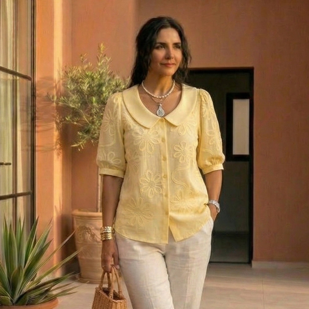 ISABELA – BLUSA ELEGANTE CLÁSICA - Van Moreau Utrecht