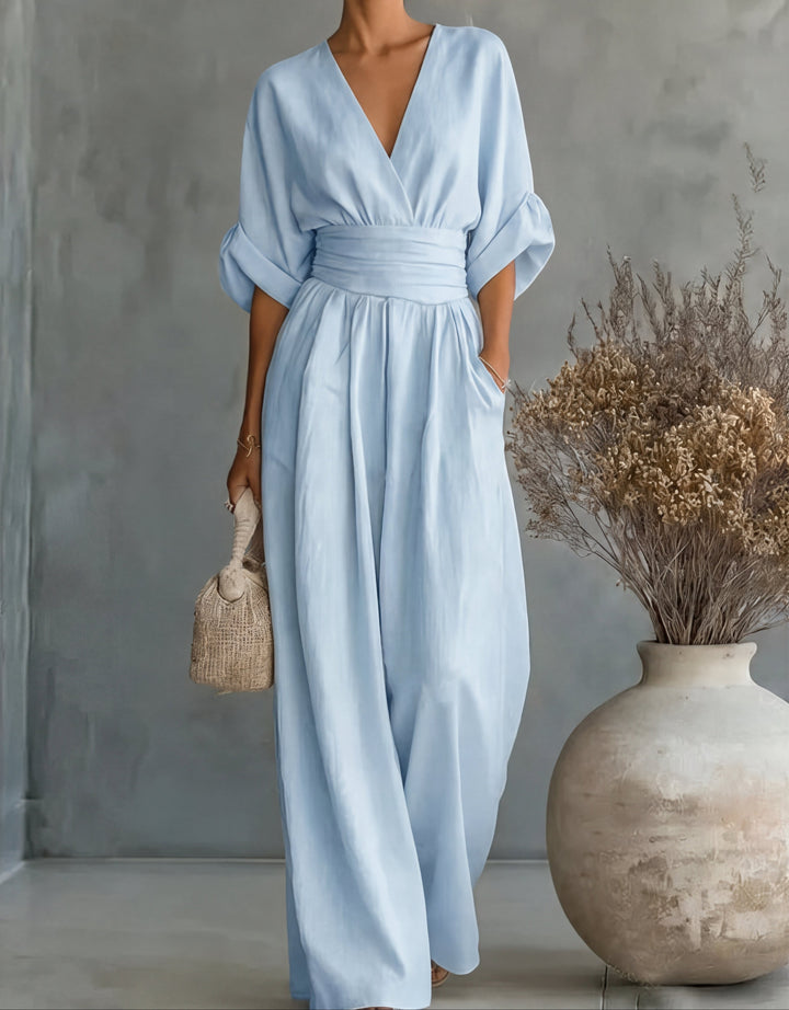 Isabella | Jumpsuit elegante fluido - Van Moreau Utrecht