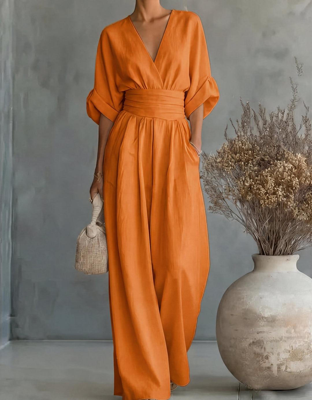 Isabella | Jumpsuit elegante fluido - Van Moreau Utrecht