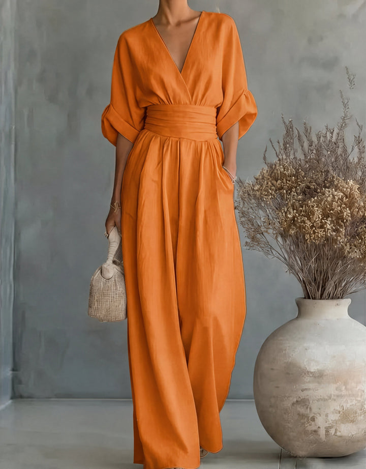 Isabella | Jumpsuit elegante fluido - Van Moreau Utrecht