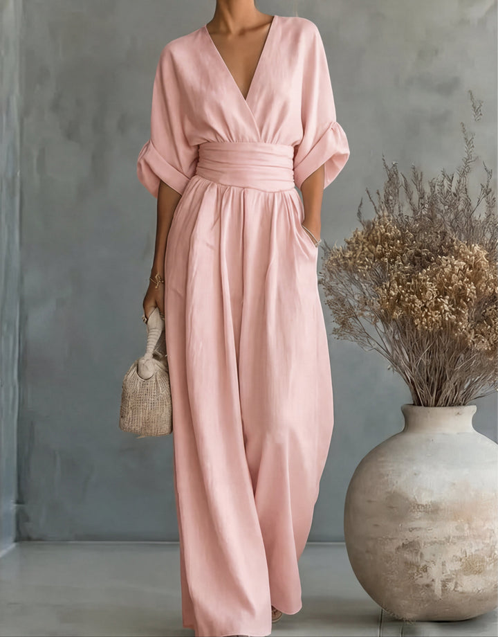 Isabella | Jumpsuit elegante fluido - Van Moreau Utrecht