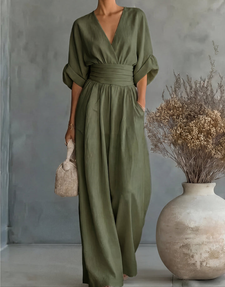 Isabella | Jumpsuit elegante fluido - Van Moreau Utrecht