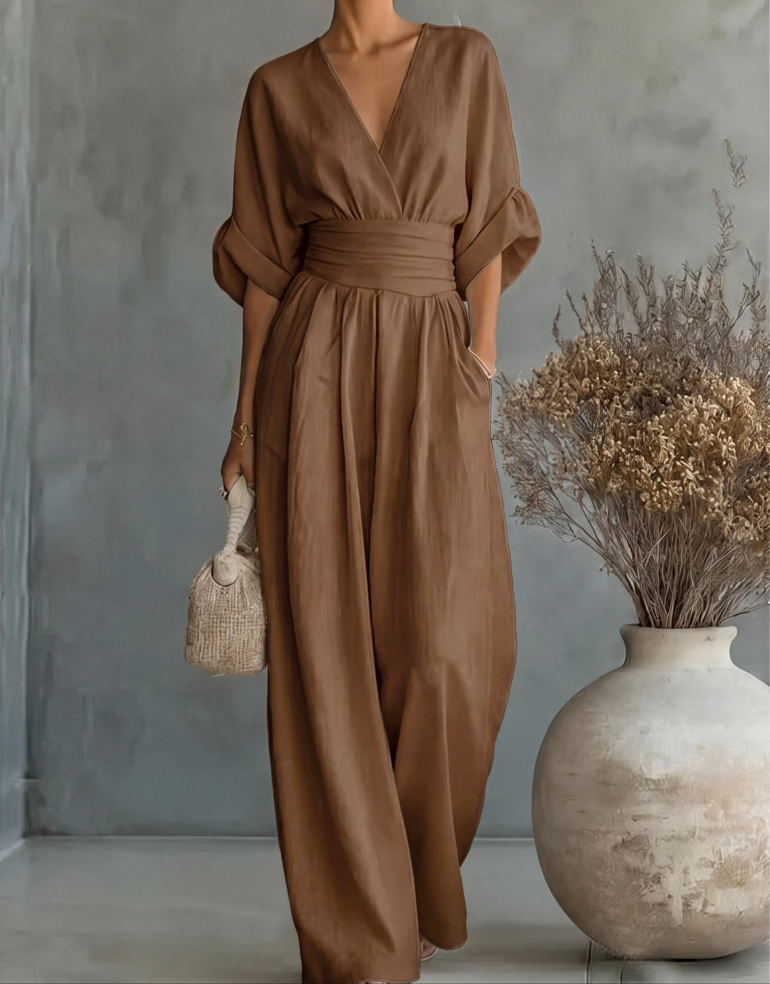 Isabella | Jumpsuit elegante fluido - Van Moreau Utrecht