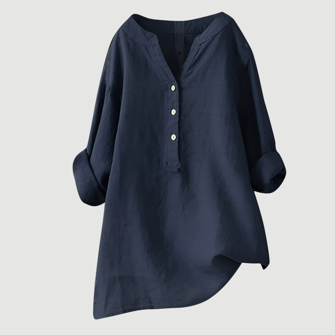 Freja™ – Camisa ligera y cómoda con botones - Van Moreau Utrecht