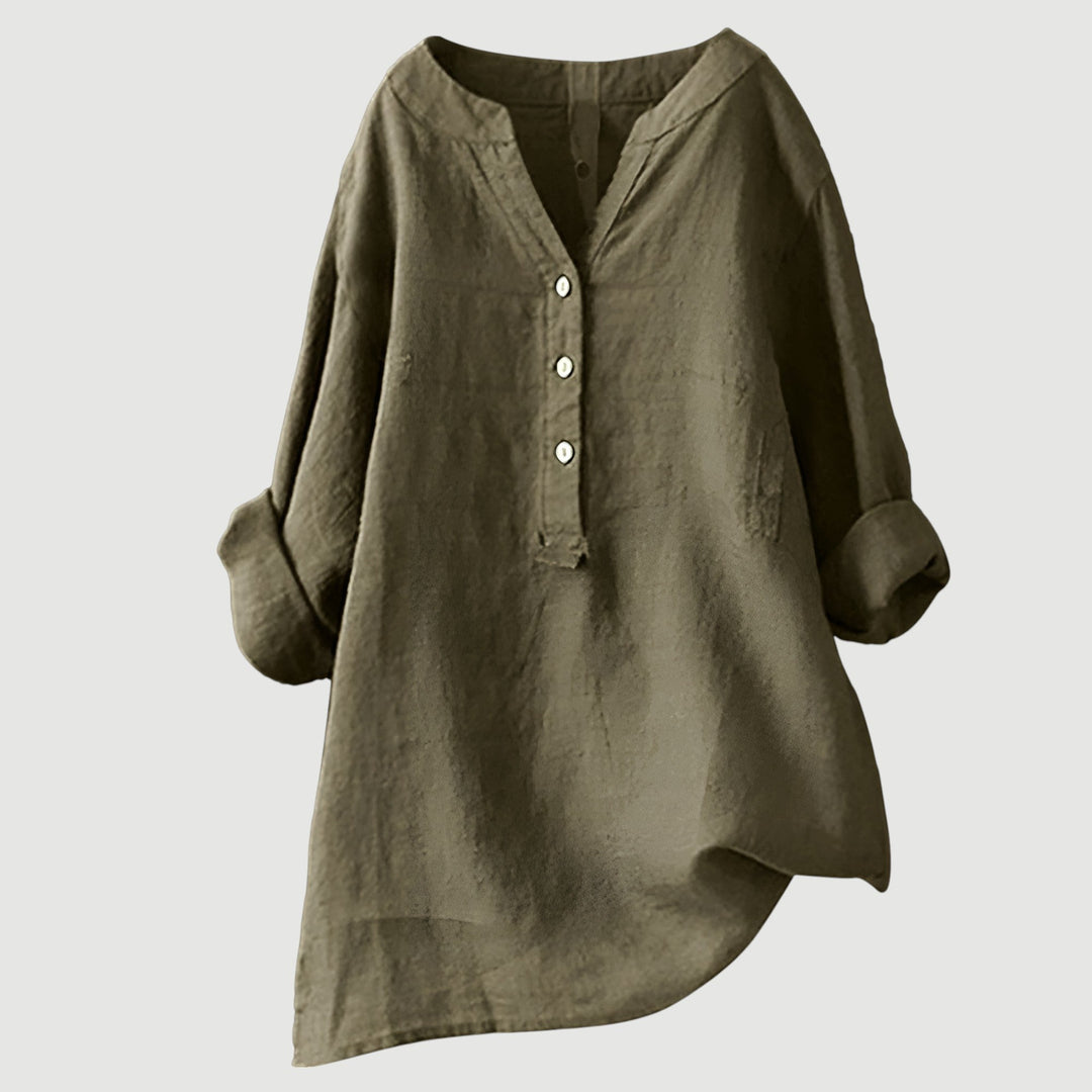 Freja™ – Camisa ligera y cómoda con botones - Van Moreau Utrecht