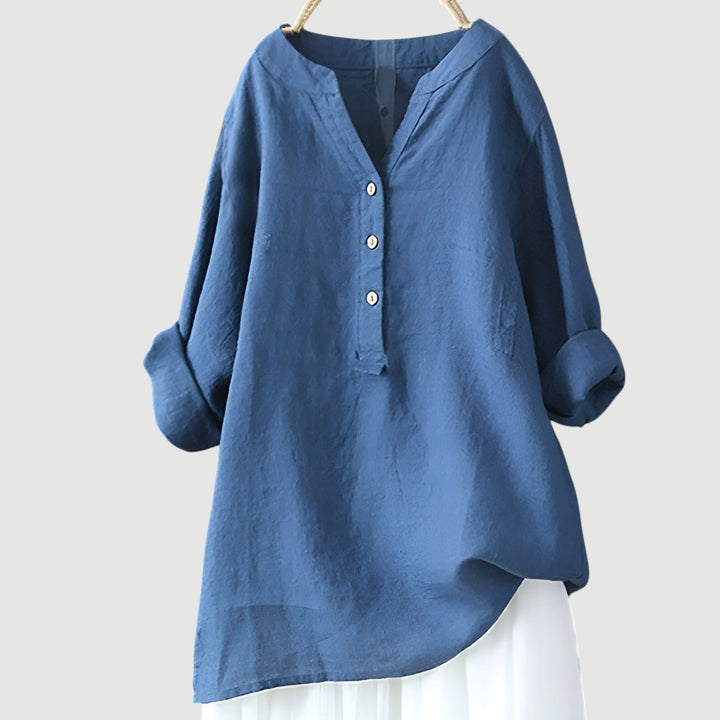 Freja™ – Camisa ligera y cómoda con botones - Van Moreau Utrecht