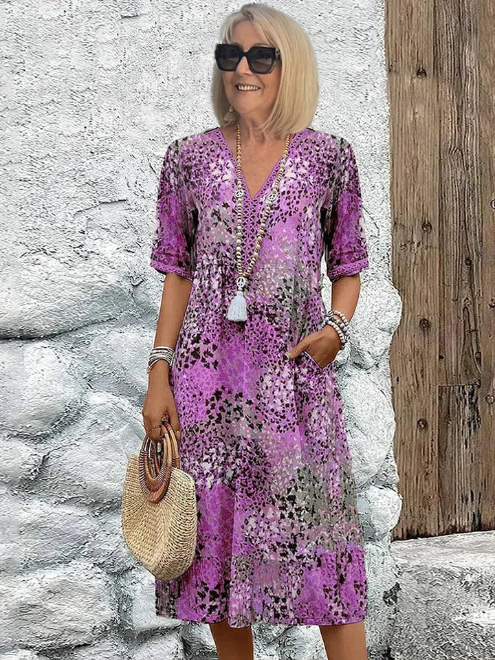 Lina | Vestido ligero con escote en V - Van Moreau Utrecht