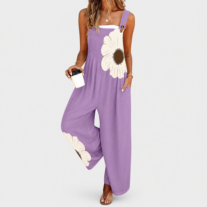 Sofía | Jumpsuit fluido estampado - Van Moreau Utrecht
