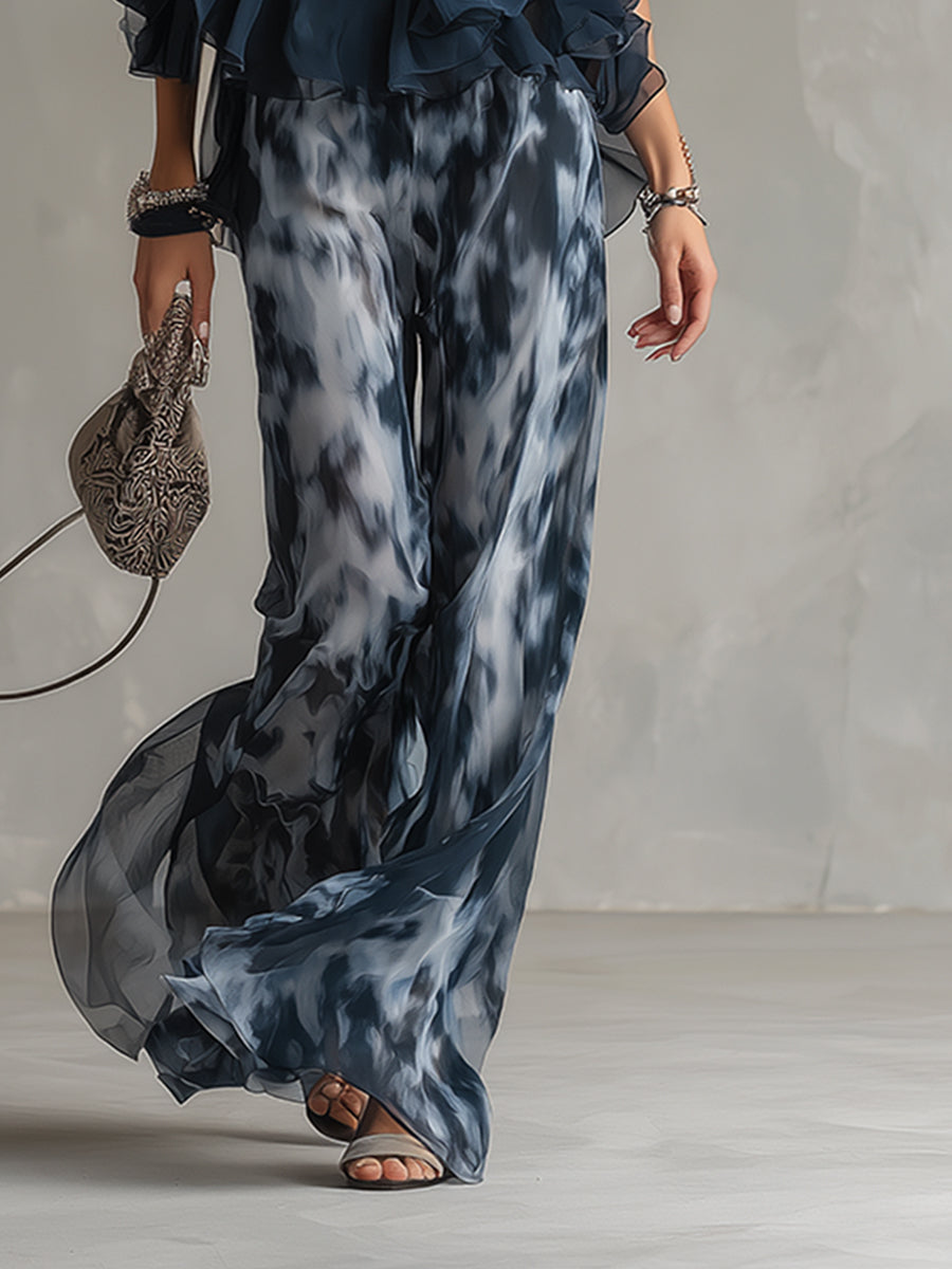 Élise | Completo elegante e leggero con top fluido e pantaloni larghi - Van Moreau Utrecht
