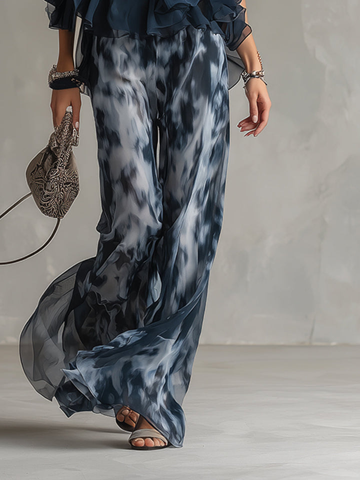 Élise | Completo elegante e leggero con top fluido e pantaloni larghi - Van Moreau Utrecht