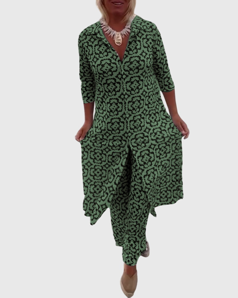 Gabriella™ | Conjunto Elegante Vintage de Dos Piezas - Van Moreau Utrecht