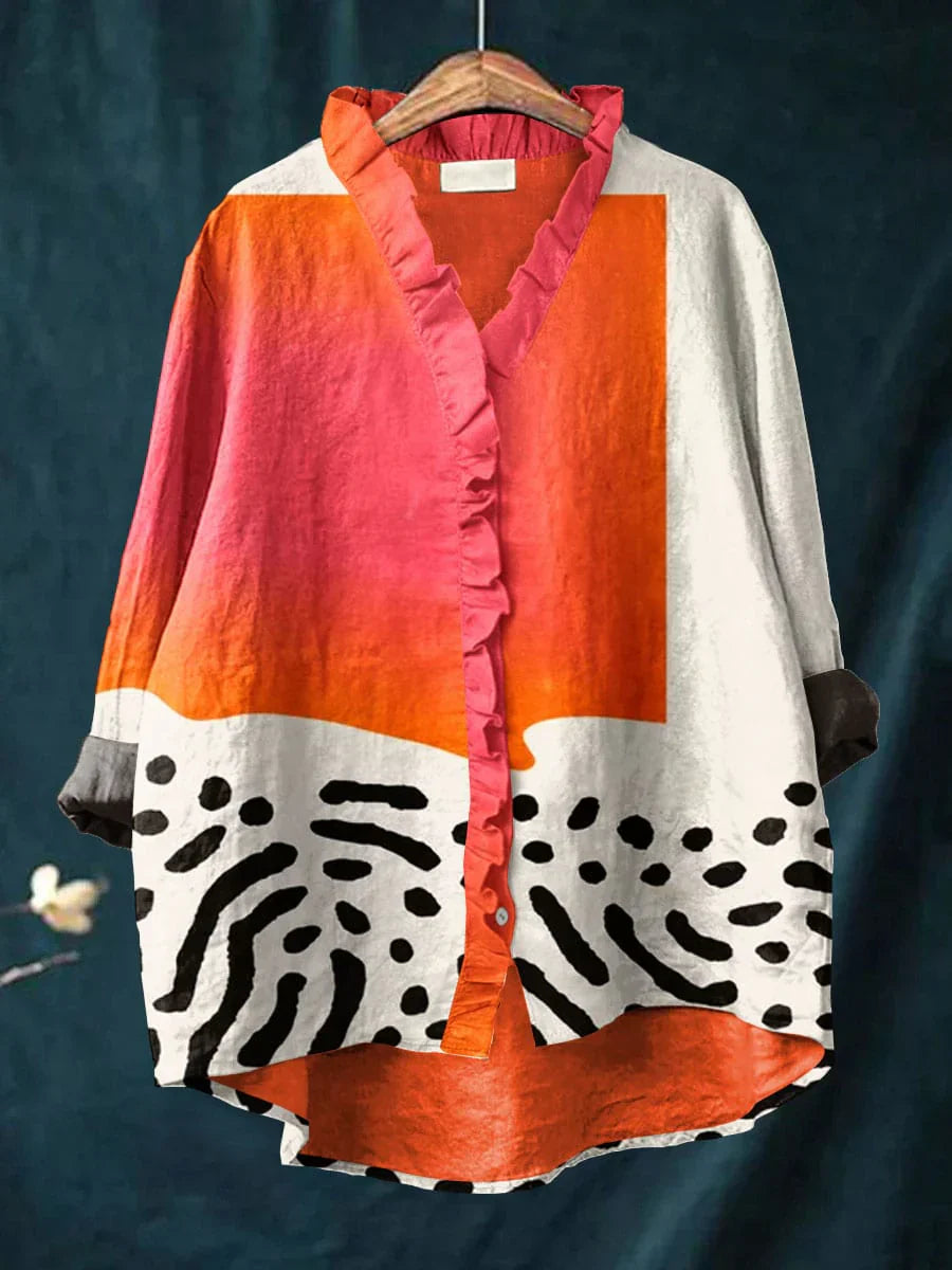 CLARA – BLUSA ESTAMPADA RELAJADA - Van Moreau Utrecht