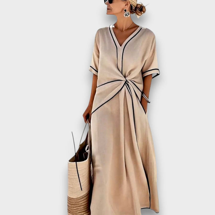 ELENA – VESTIDO CRUZADO FLUIDO - Van Moreau Utrecht