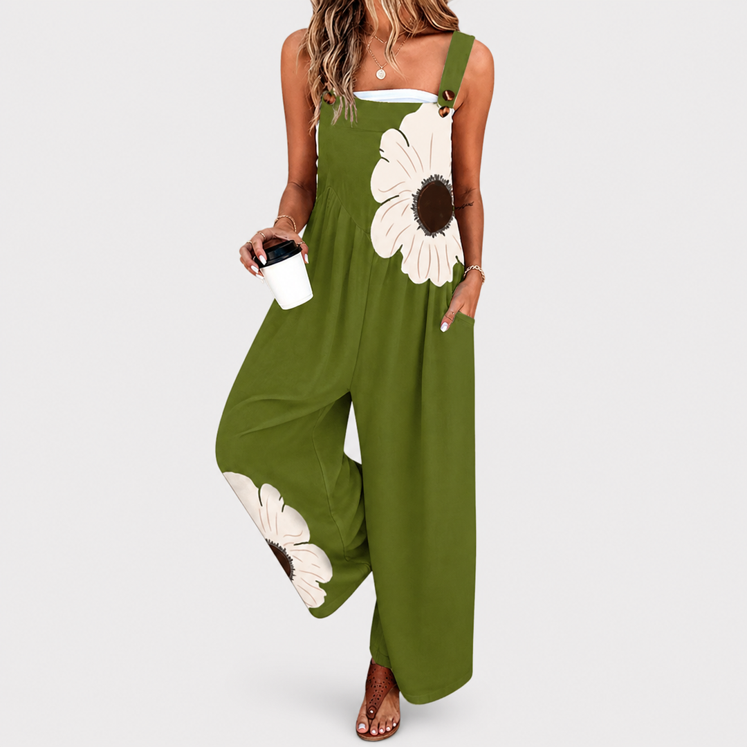Sofía | Jumpsuit fluido estampado - Van Moreau Utrecht