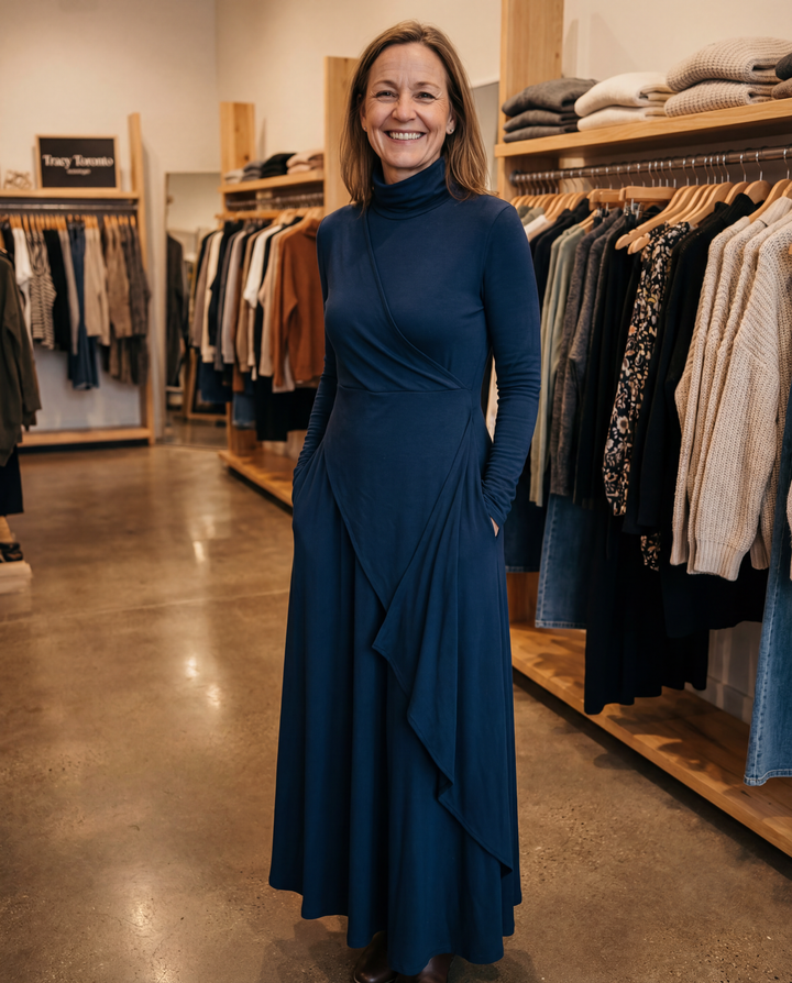 Donna – Timeless Midi Dress - Van Moreau Utrecht