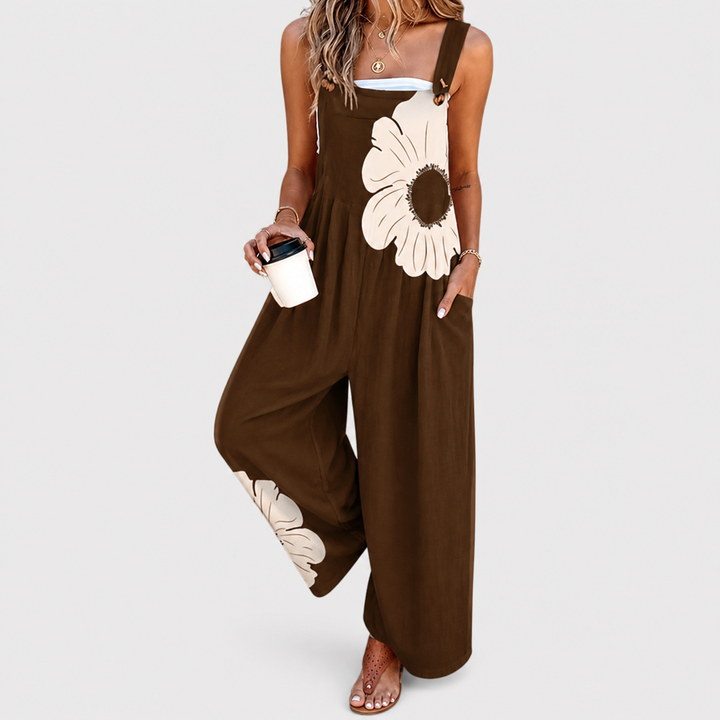 Sofía | Jumpsuit fluido estampado - Van Moreau Utrecht