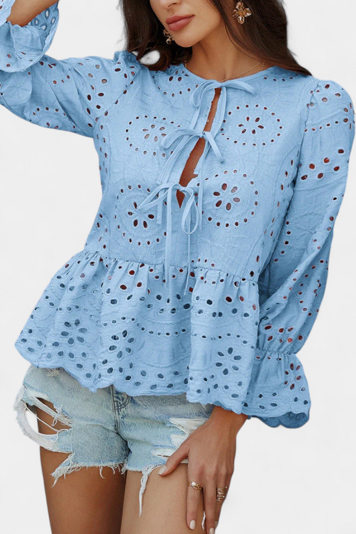 Kayden Top Bohemio de Encaje con Corte Fluido - Van Moreau Utrecht