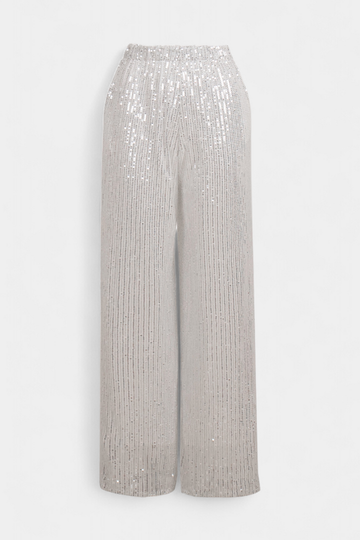 Elva | Pantalones de Lentejuelas de Cintura Alta y Corte Holgado - Van Moreau Utrecht