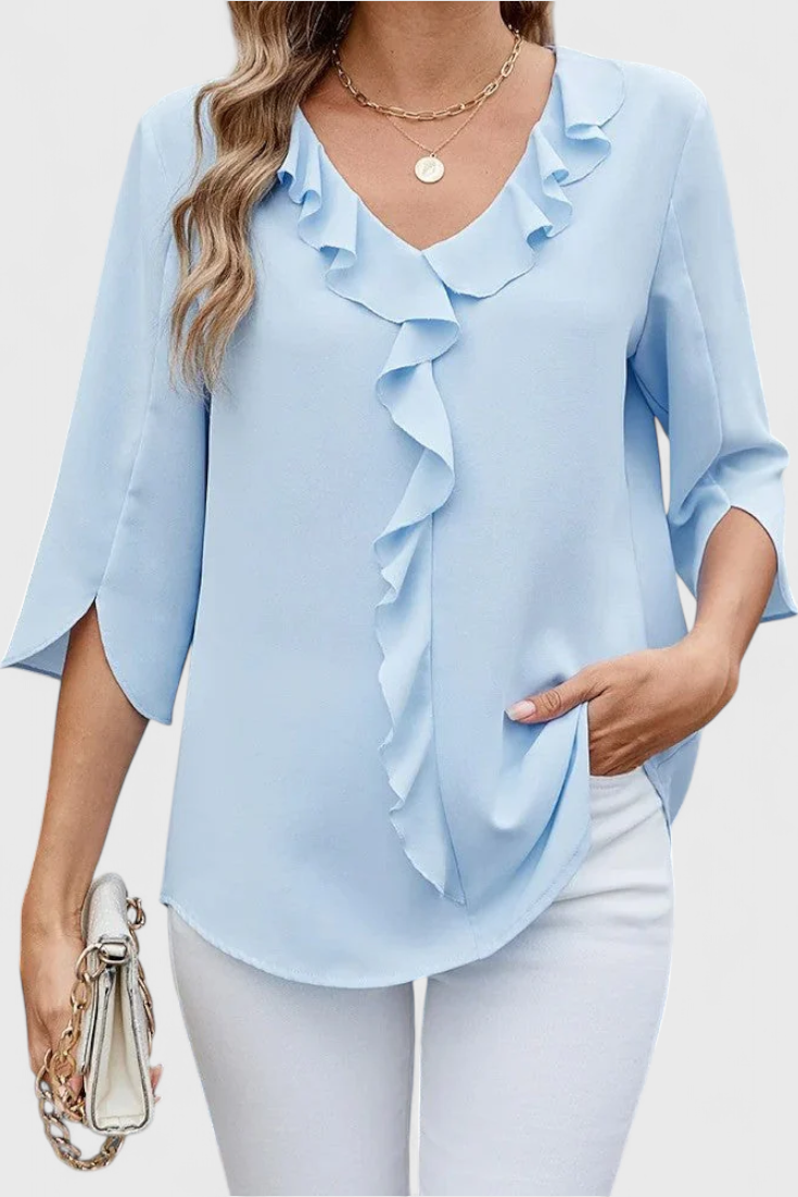 Annemiek Blusa Casual con Corte Suelto y Estilo Sofisticado - Van Moreau Utrecht