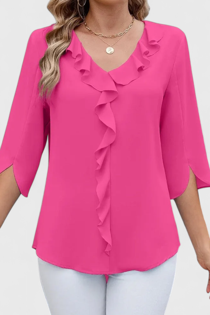 Annemiek Blusa Casual con Corte Suelto y Estilo Sofisticado - Van Moreau Utrecht
