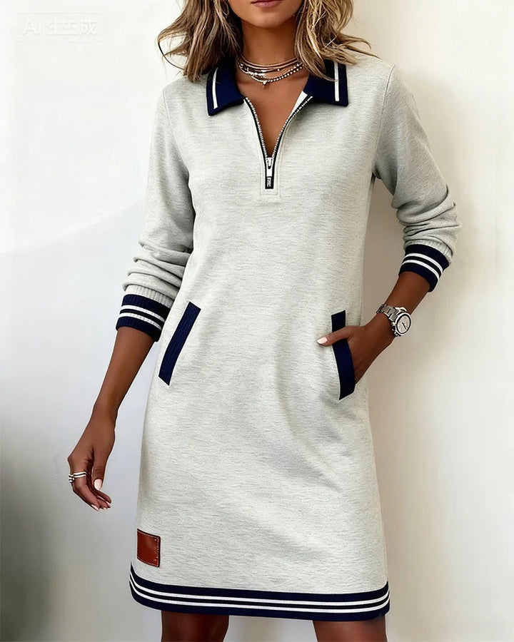 Catalina | Vestido de Algodón de Manga Larga - Van Moreau Utrecht
