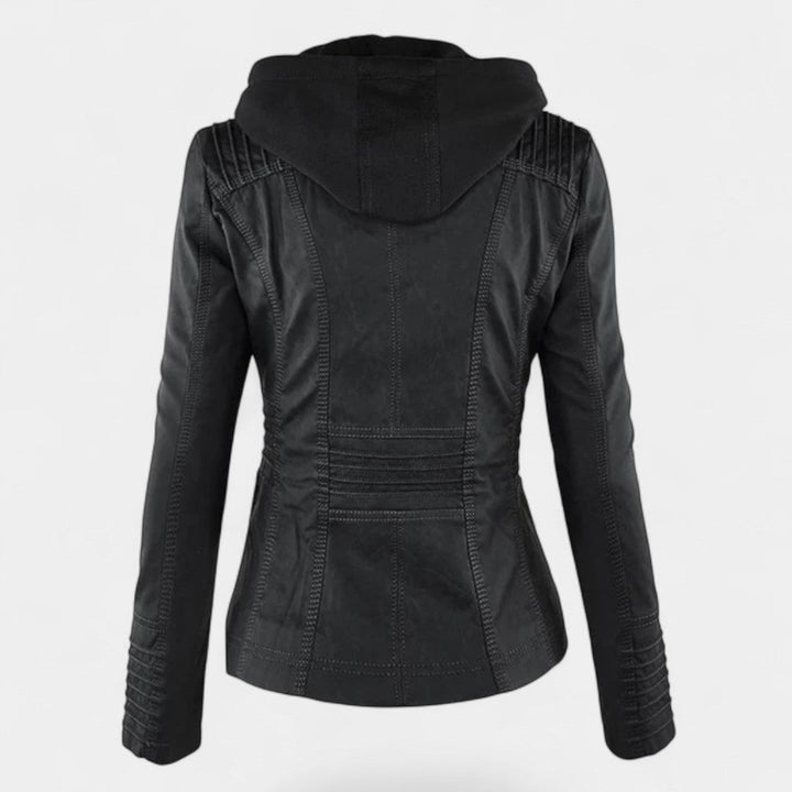 Pia Chaqueta Moderna de Cuero con Capucha - Van Moreau Utrecht