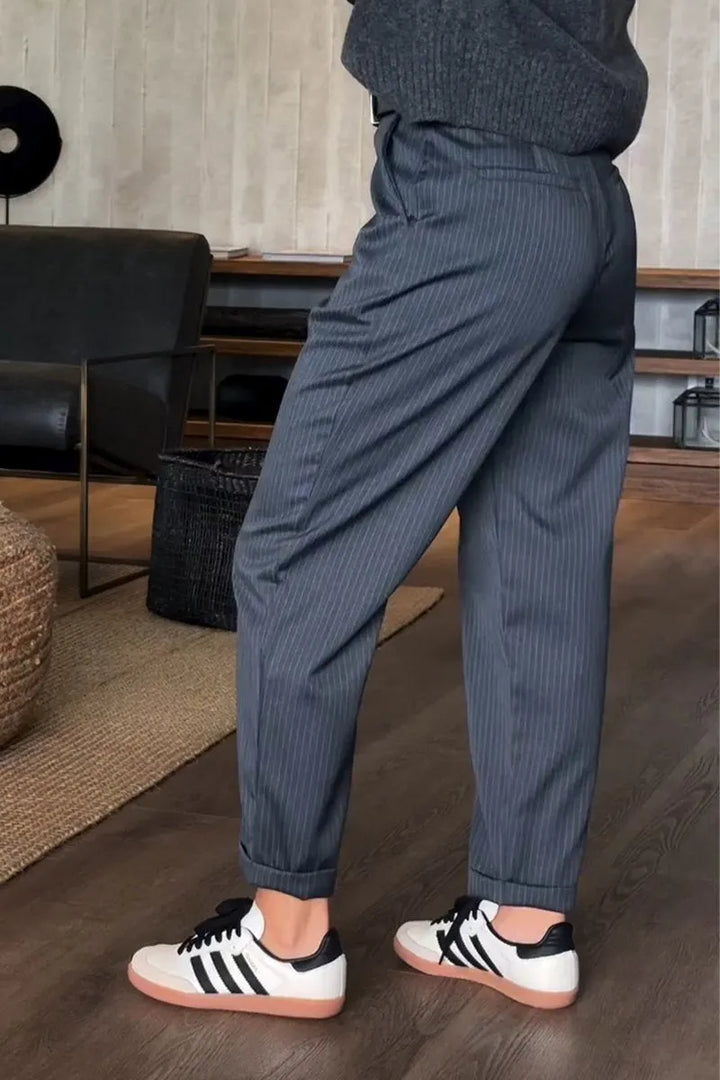 Rosa | Pantalón recto de cintura alta - Van Moreau Utrecht