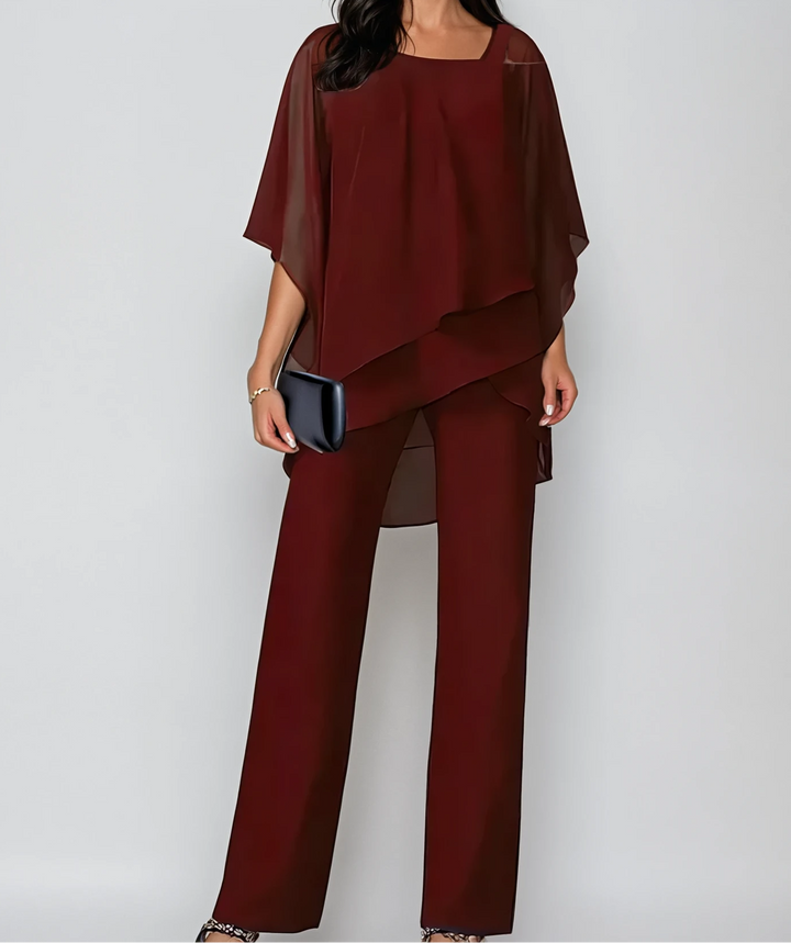 Gabrielle™ Conjunto de Dos Piezas en Capas - Van Moreau Utrecht