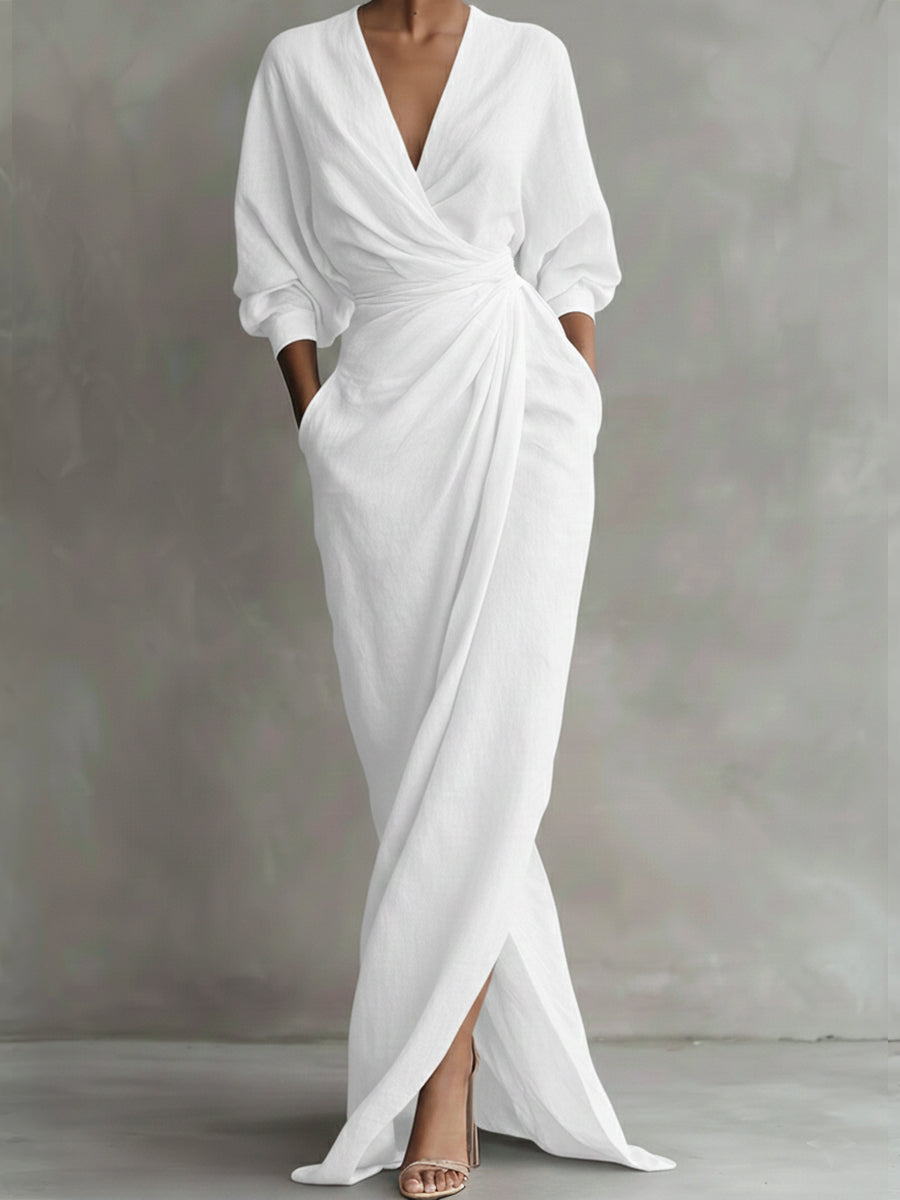 LUCÍA – VESTIDO CRUZADO FLUIDO - Van Moreau Utrecht