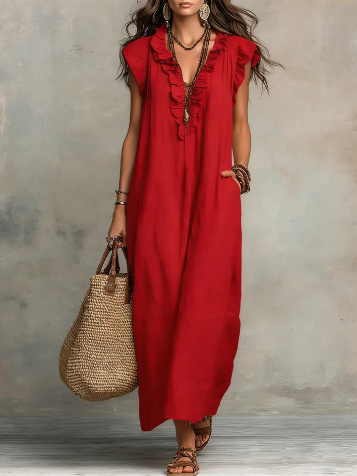 MARA – VESTIDO FLUIDO RELAJADO - Van Moreau Utrecht