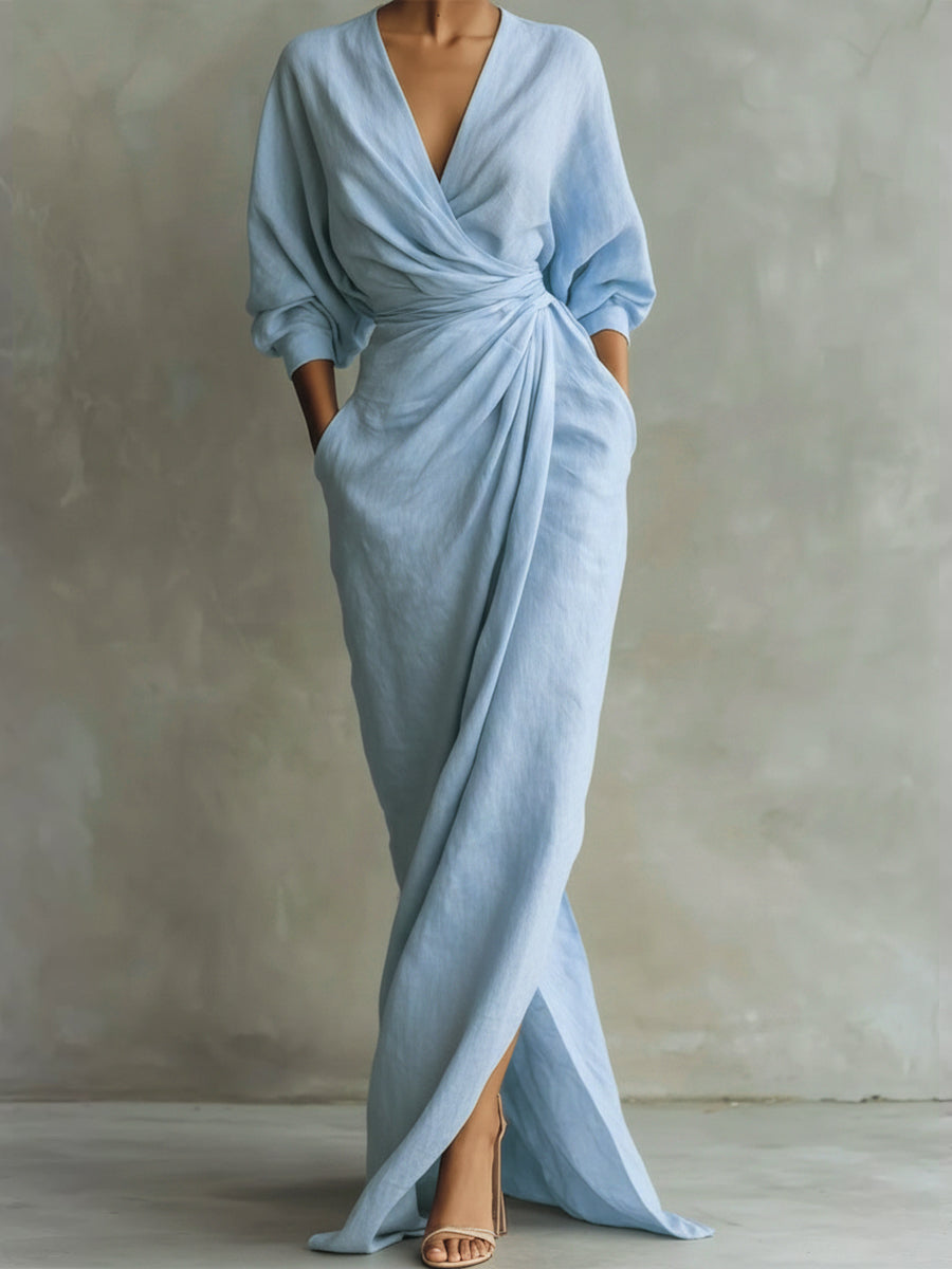 LUCÍA – VESTIDO CRUZADO FLUIDO - Van Moreau Utrecht