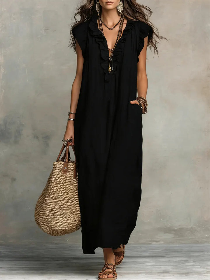 MARA – VESTIDO FLUIDO RELAJADO - Van Moreau Utrecht